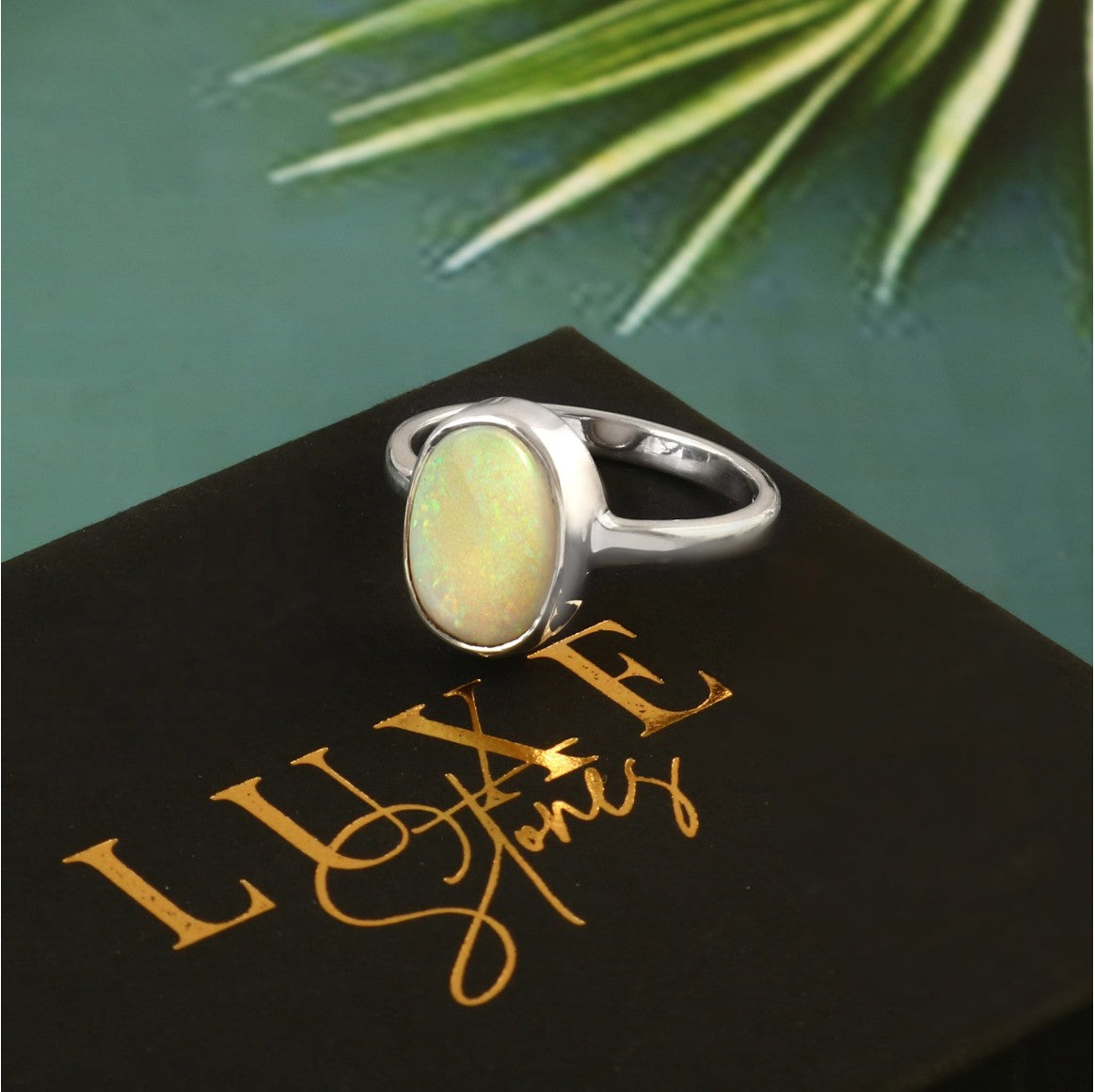 Australian Crystal Opal Ring