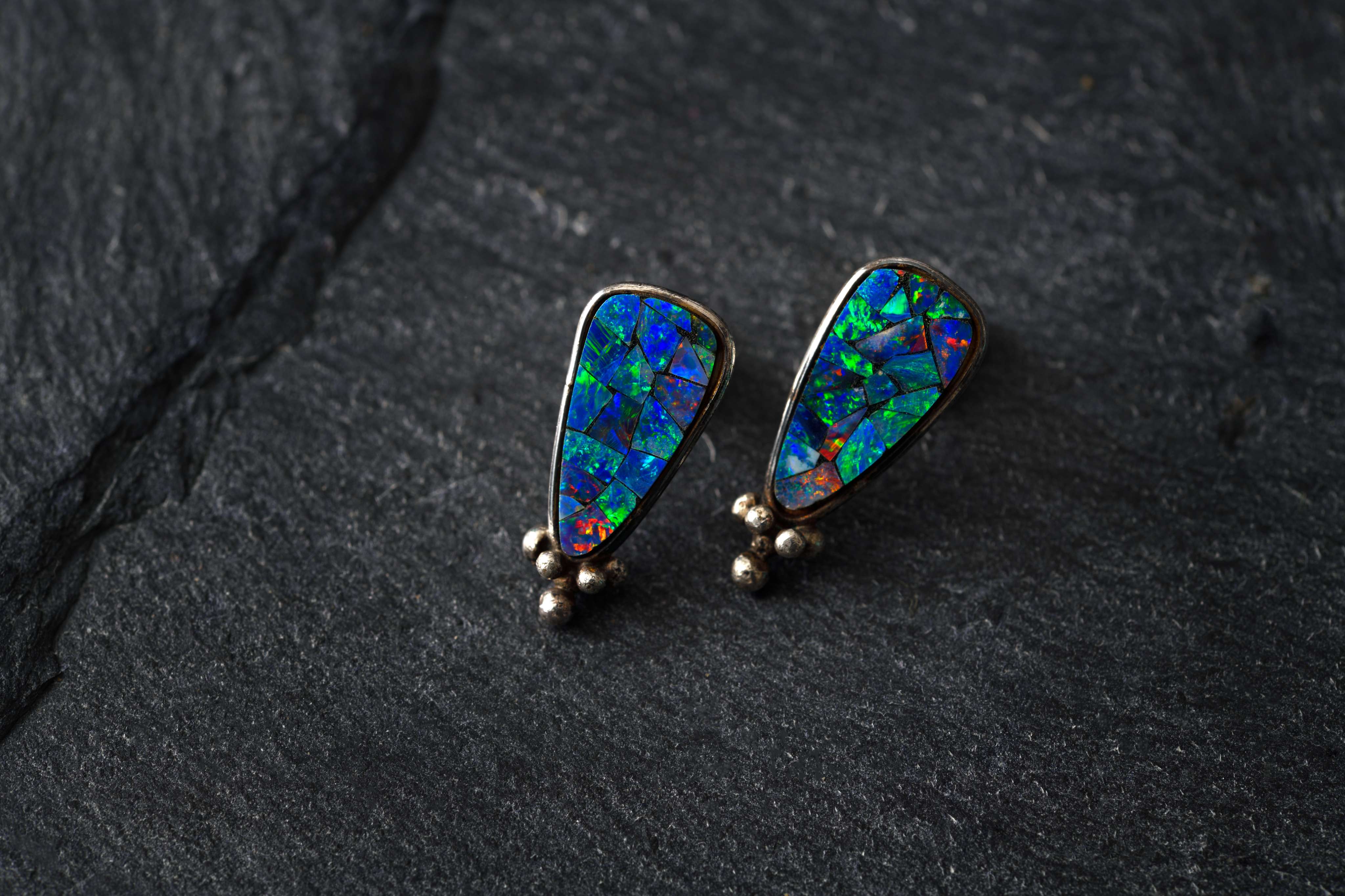 Opal earrings