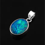 Black Opal Doublet Pendant 