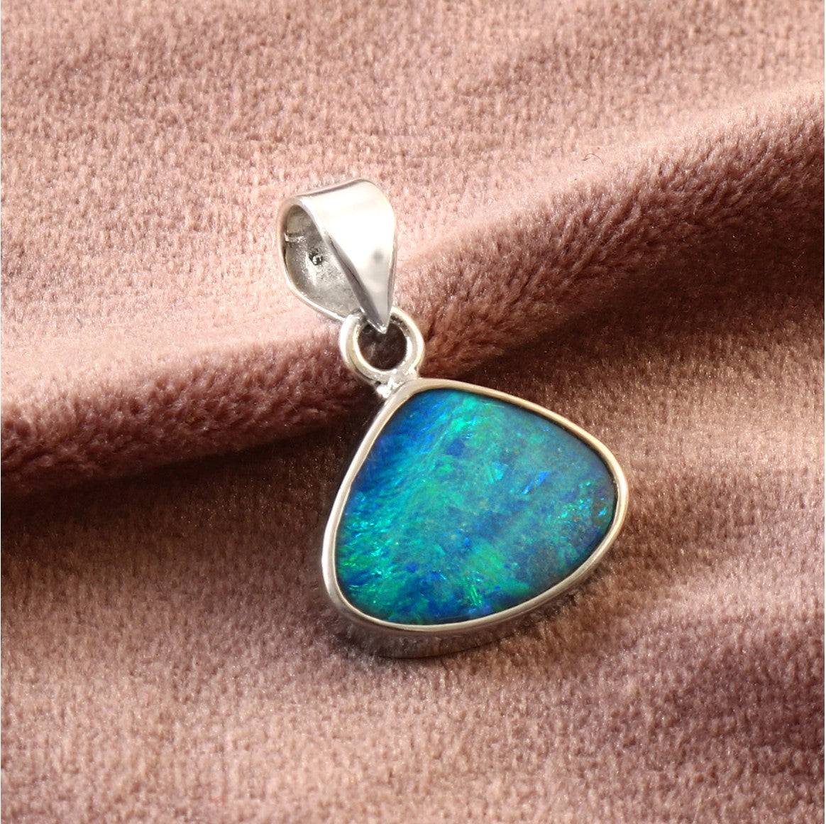 Beautiful Australian Opal Doublet Pendant