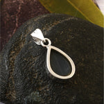 Silver teardrop pendant