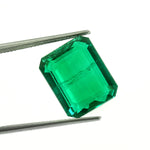 Lab Created Colombian Hydrothermal Emerald Octagon Cut