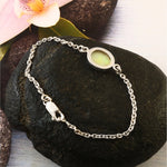 Australian Crystal Solid Opal Chain Bracelet