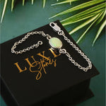 Australian Crystal Solid Opal Chain Bracelet