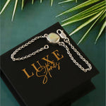 Natural Crystal Solid Opal Chain Bracelet 