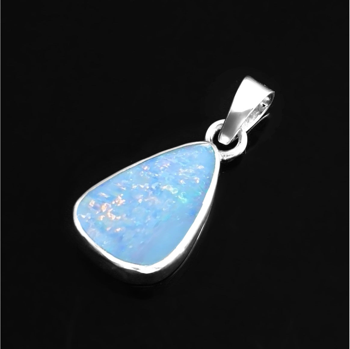 Blue opal pendant 