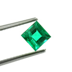 0.90 Ct Lab Created Hydrothermal Columbian Emerald Loose Gemstone