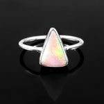 Australian Opal Doublet Ring in 925 Sterling Silver 