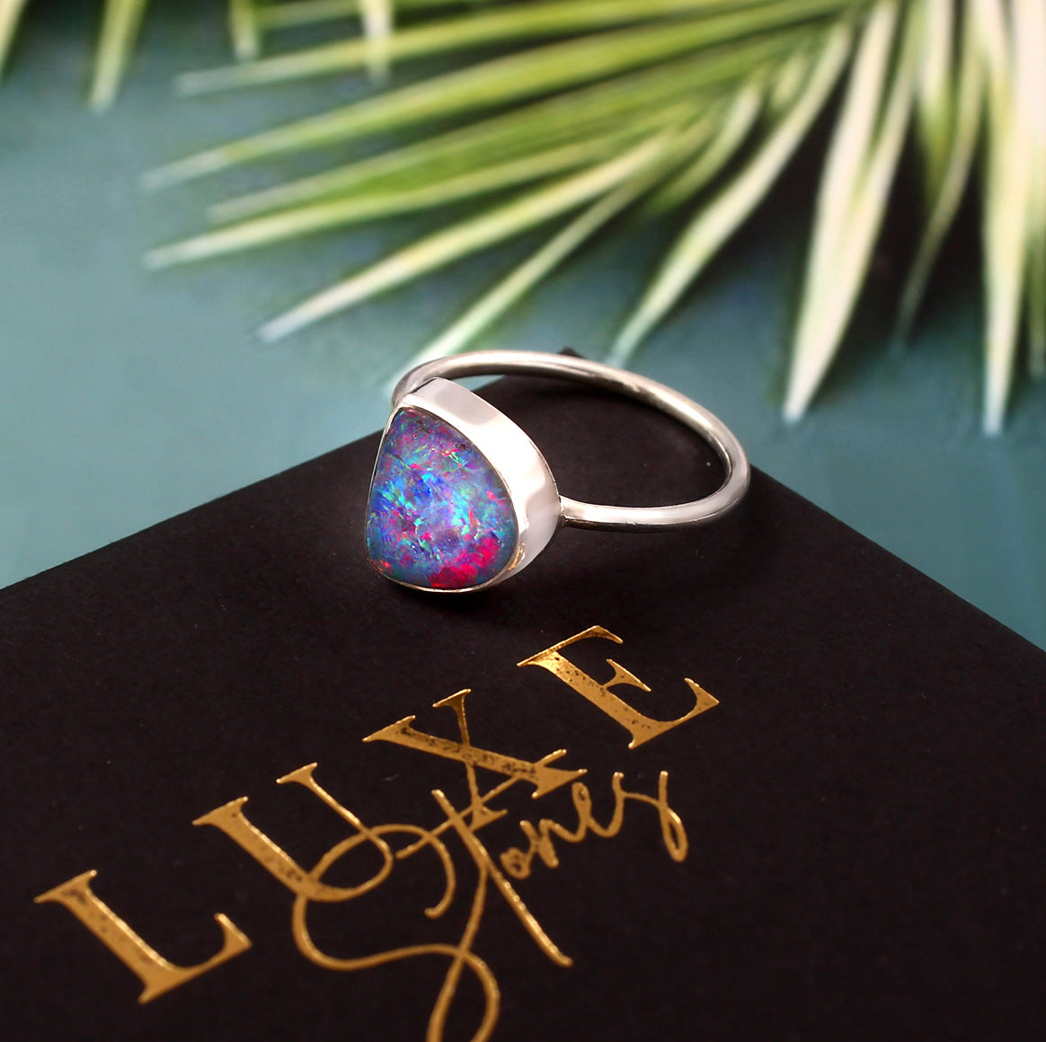 Australian Opal Doublet Ring 