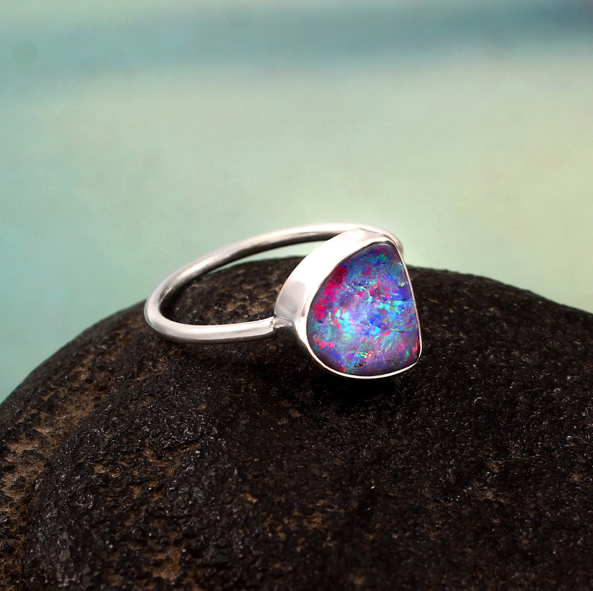 Opal Doublet Ring 
