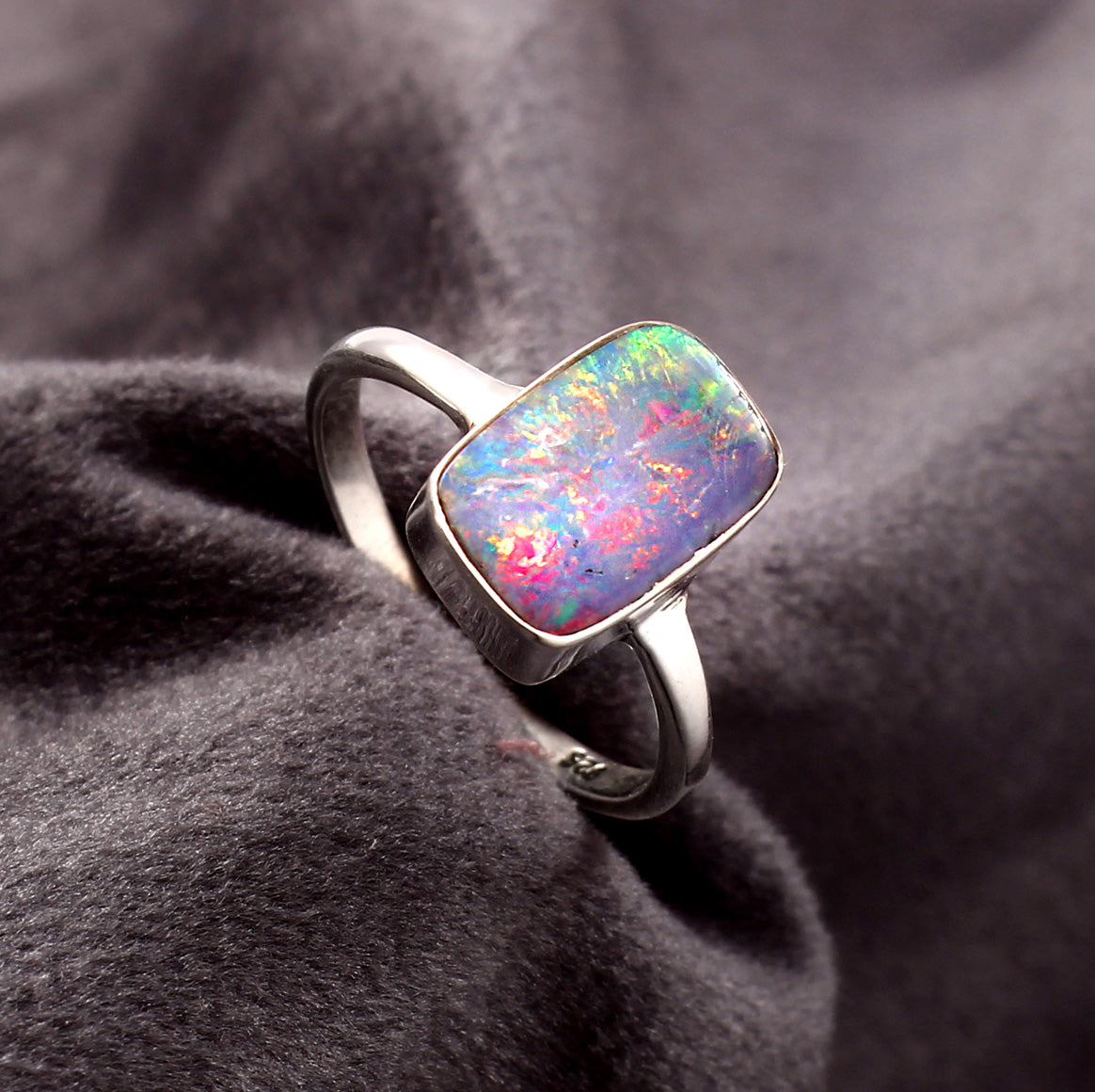 Opal Doublet Ring