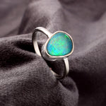 Australian Crystal Opal Ring