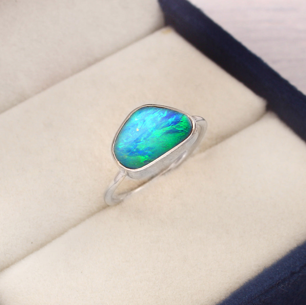 Australian Opal Doublet Ring 